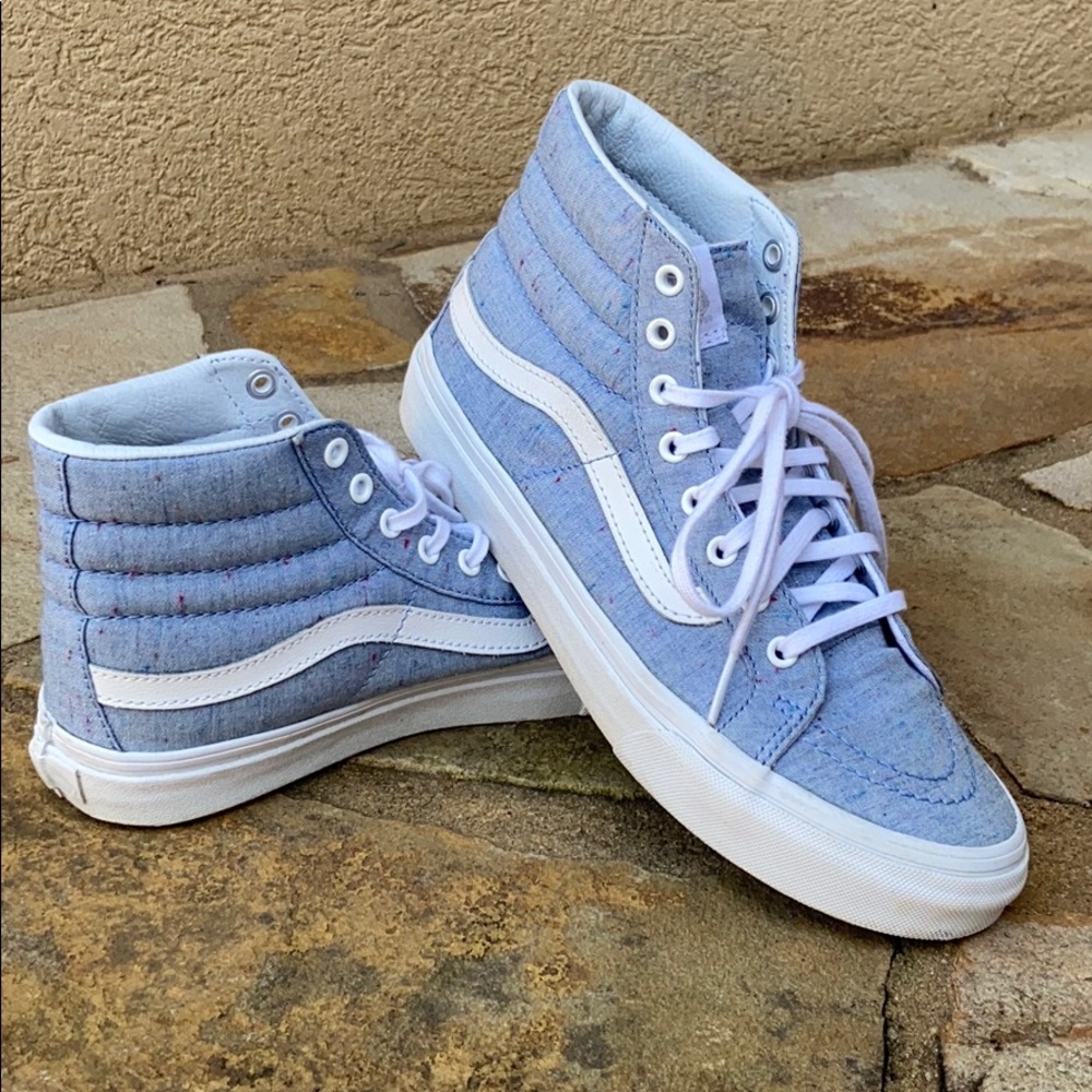 High top Vans Speckled Baby Blue
